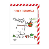 Ohh Deer - Oops Cat Christmas Card